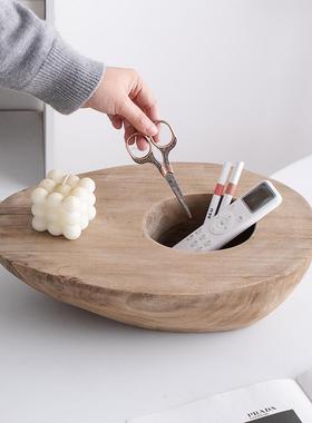 创意木质红酒架子啤酒架托置物收纳盒客厅民宿酒店高级感摆件