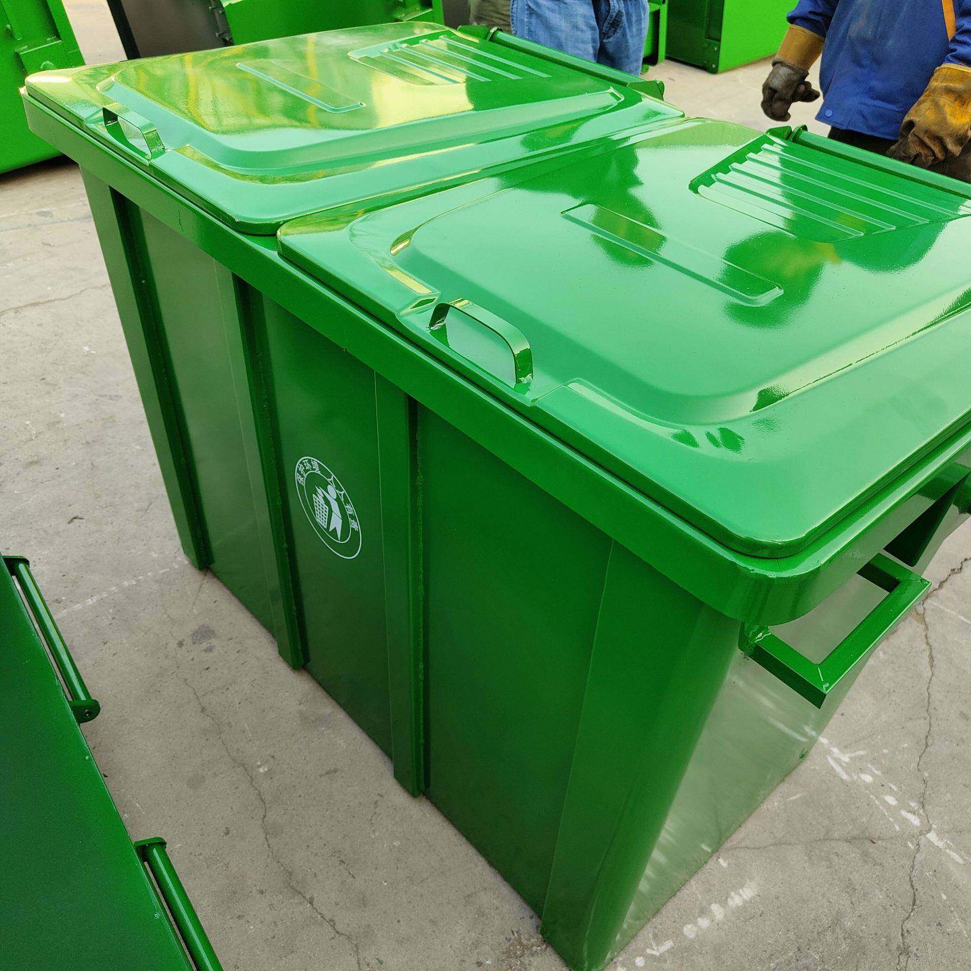 660升加厚铁垃圾桶大号方形可移动手推垃圾车市政环卫果皮箱批,淘宝优惠券,粉丝福利购,淘宝优惠卷