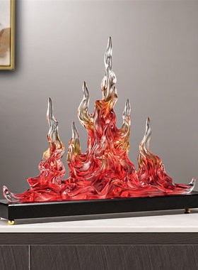 优选红红火火招财摆件客厅玄关电视柜办公室前台桌面装饰乔迁开业