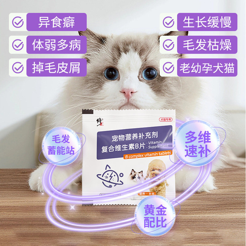 修正复合维生素B片狗狗专用泰迪金毛幼犬营养品宠物保健犬猫多维,淘宝优惠券,粉丝福利购,淘宝优惠卷