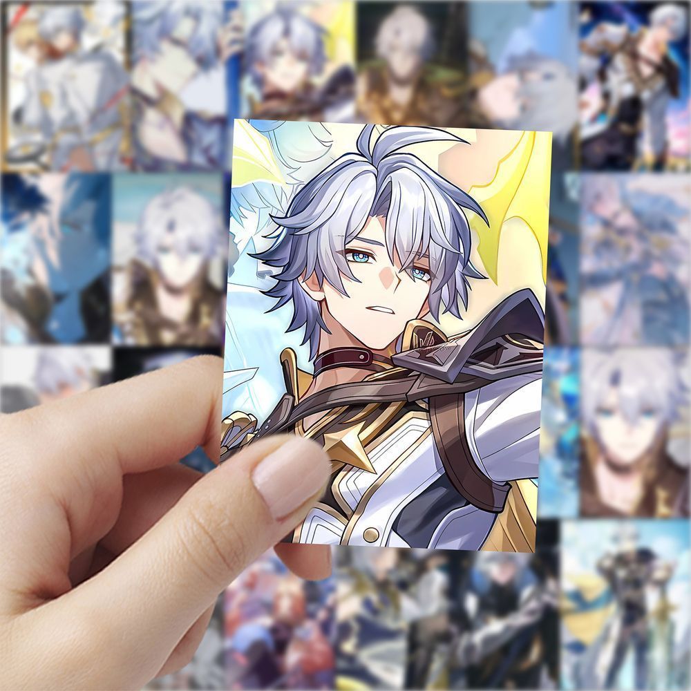 126张二次元白厄贴纸卡通Q版崩坏星穹铁道白厄乙女周边贴画防水 - 图0