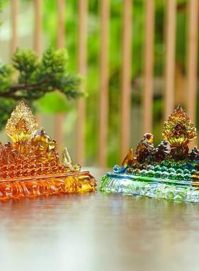 古法琉璃百宝座桌面装饰摆饰密宗法器摩尼宝百宝总集家用供奉用品