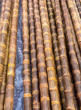 实心竹登山杖龙血金丝竹手把件文玩玉竹把件手杖实心竹子棍原材料