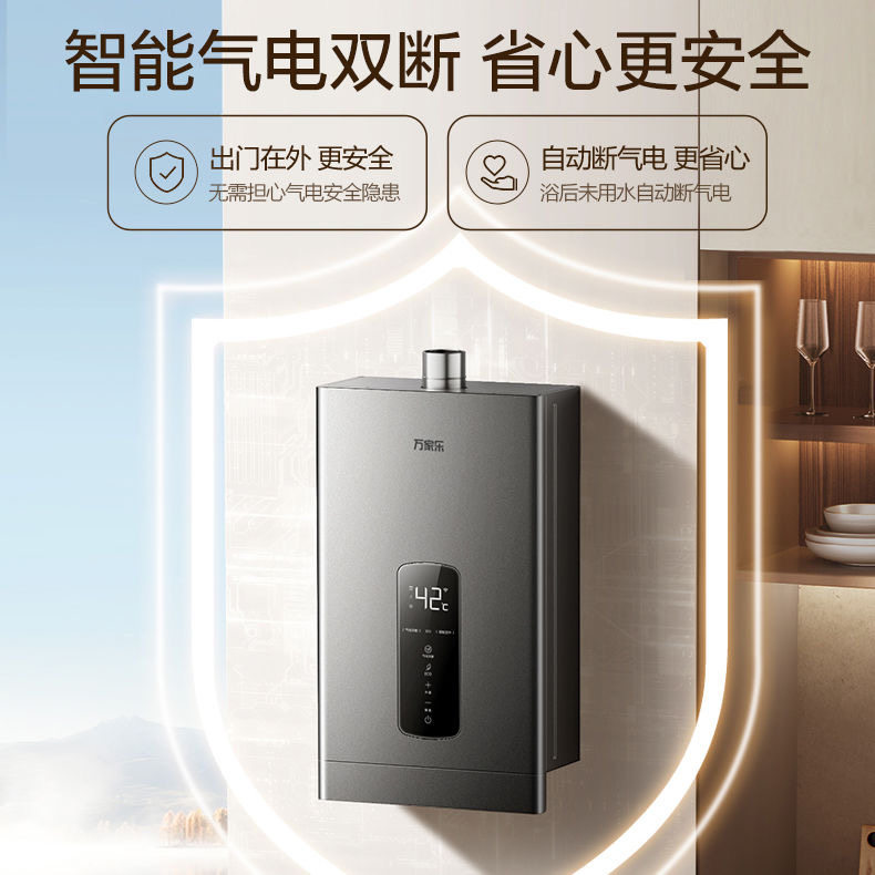 【25年新品】万家乐P2P1气电双防燃气热水器恒温家用节能天然气 - 图0