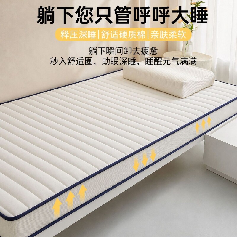 浪莎大学生住校必备用品床垫宿舍专用单人防潮床褥垫租房家用软垫 榻榻米实拍商品图