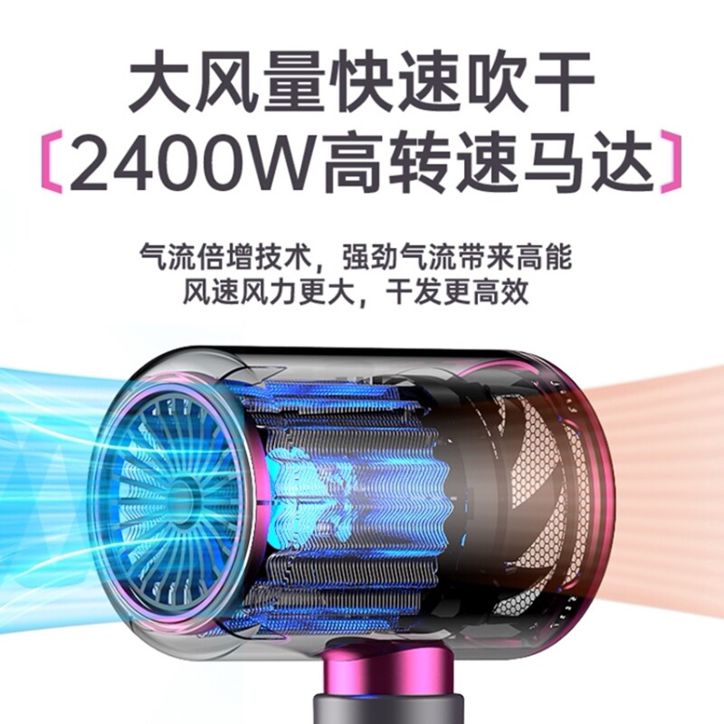 2026新款家用负离子静音大风力电吹风机