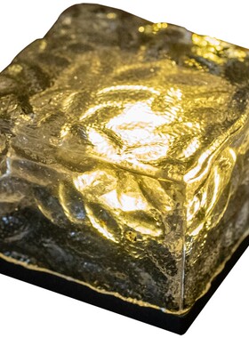 精选掬涵太阳能冰砖地埋灯夜灯户外防水庭院灯别墅花园草坪家用装