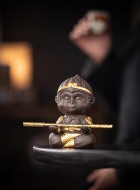 名人陶瓷猴子孙悟空装饰品创意家居客厅茶室桌面装饰品