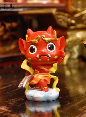 萌妈妈祖千里眼顺风耳创意平安家居公仔摆件装饰车载办公室摆件