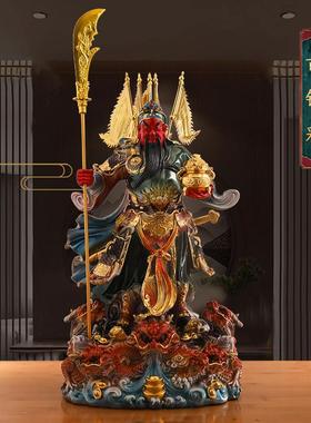 关公神像摆件家用供奉武财神关二爷像树脂店铺站像关帝圣君办公室