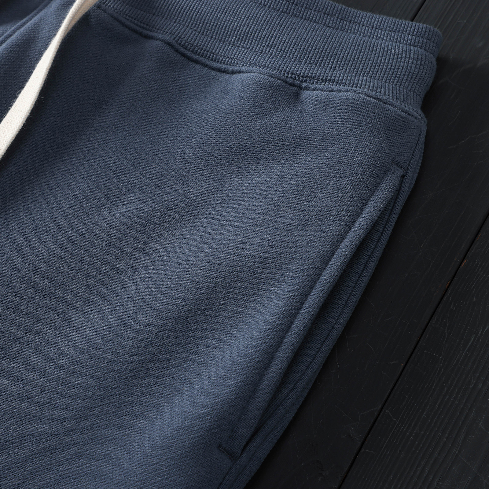 500g灰蓝色宽松阔腿直筒长裤洗水磨毛保暖螺纹松紧腰秋冬抓绒卫裤,淘宝优惠券,粉丝福利购,淘宝优惠卷