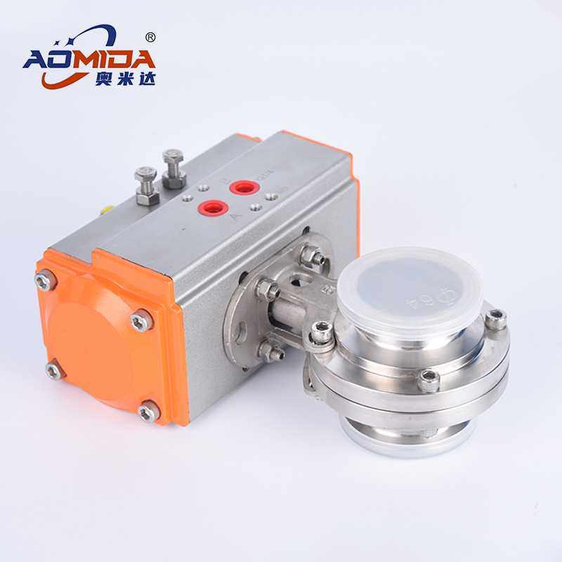 气动蝶阀 304不锈钢快装气动蝶阀 卫生级卧式卡箍卡盘气动蝶阀,淘宝优惠券,粉丝福利购,淘宝优惠卷