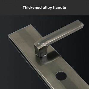 保德安门把手盼盼防盗门把手美心星月神不锈钢门把手面板门锁配件