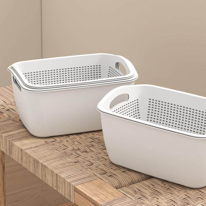家用厨房碗碟沥水篮淘菜篮长方形洗菜盆双层清洗隔水客厅水果篮子,淘宝优惠券,粉丝福利购,淘宝优惠卷