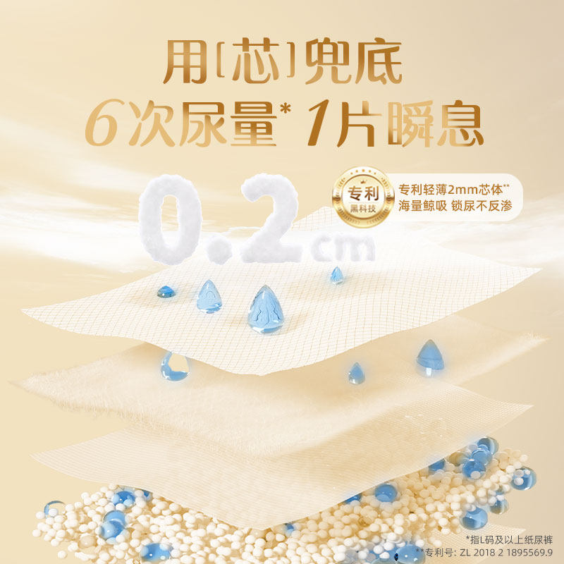 新客6.9元/6片贝因美小屁孩纸尿裤试用装6片装