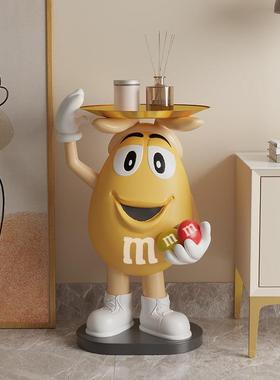 艺术网红大型客厅电视柜旁边床头置物架落地装饰搬家开业礼物摆件