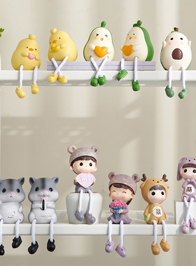 创意长腿吊脚娃娃摆件坐姿小家居装饰客厅玄关电视柜桌面儿童礼物