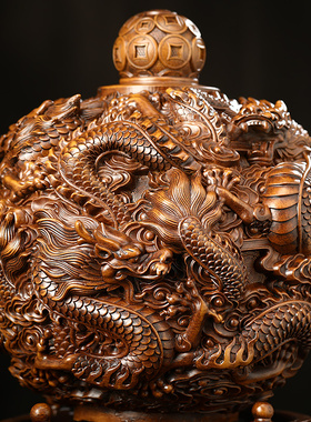 优选九转乾坤鼎摆件招财中式客厅玄关酒柜办公室装饰公司乔迁开业