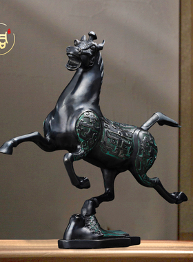 优选铜马摆件马踏飞燕开业礼品摆件铜奔马礼品办公装饰摆件工艺品