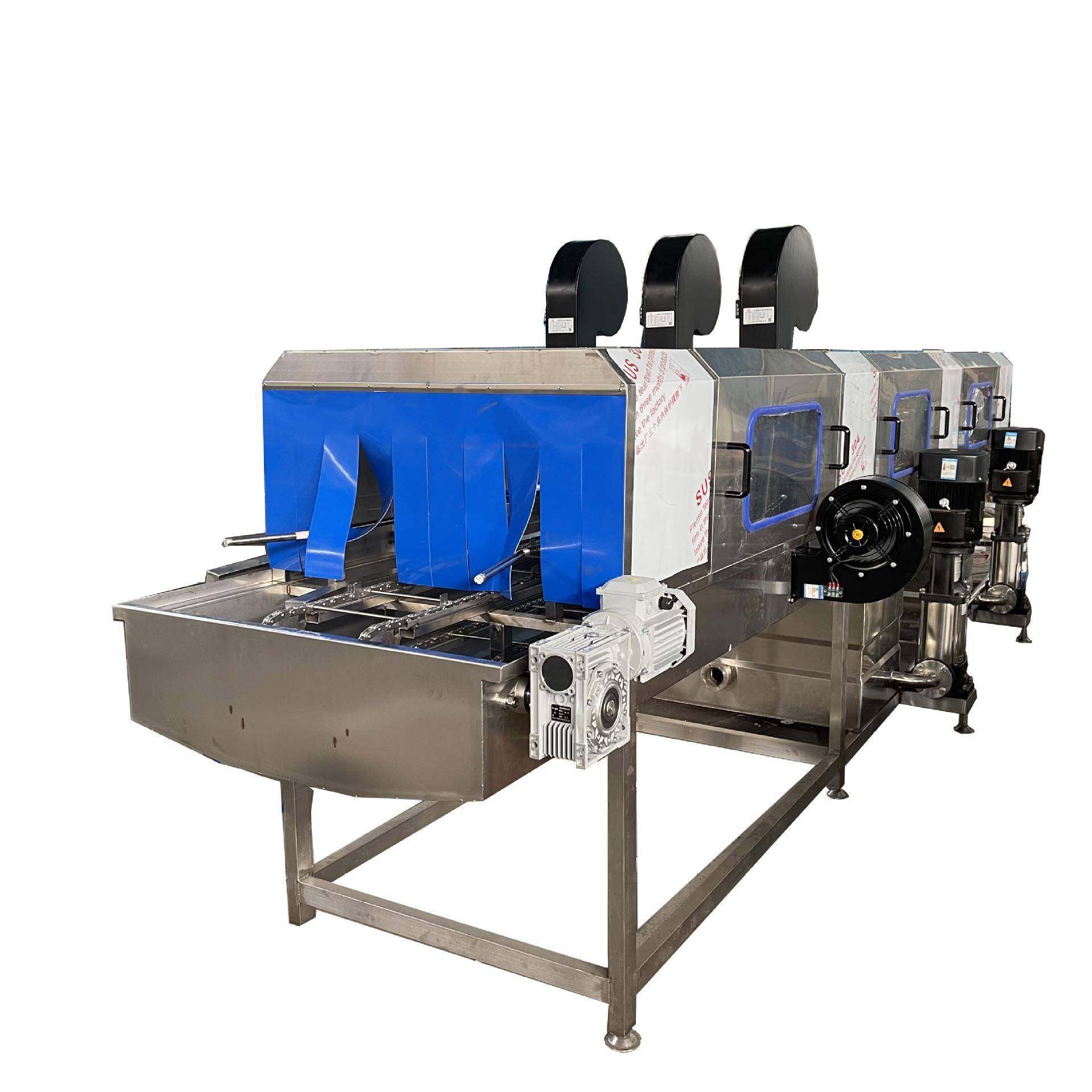 隧道式塑料筐生鲜肉筐高效节能洗箱机水果筐鸡柳大水压去污漂洗,淘宝优惠券,粉丝福利购,淘宝优惠卷