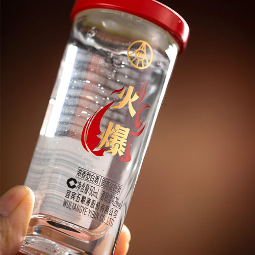 火爆五粮浓香42度浓香型白酒 火爆口杯酒白酒礼盒50ml*12瓶 - 图2