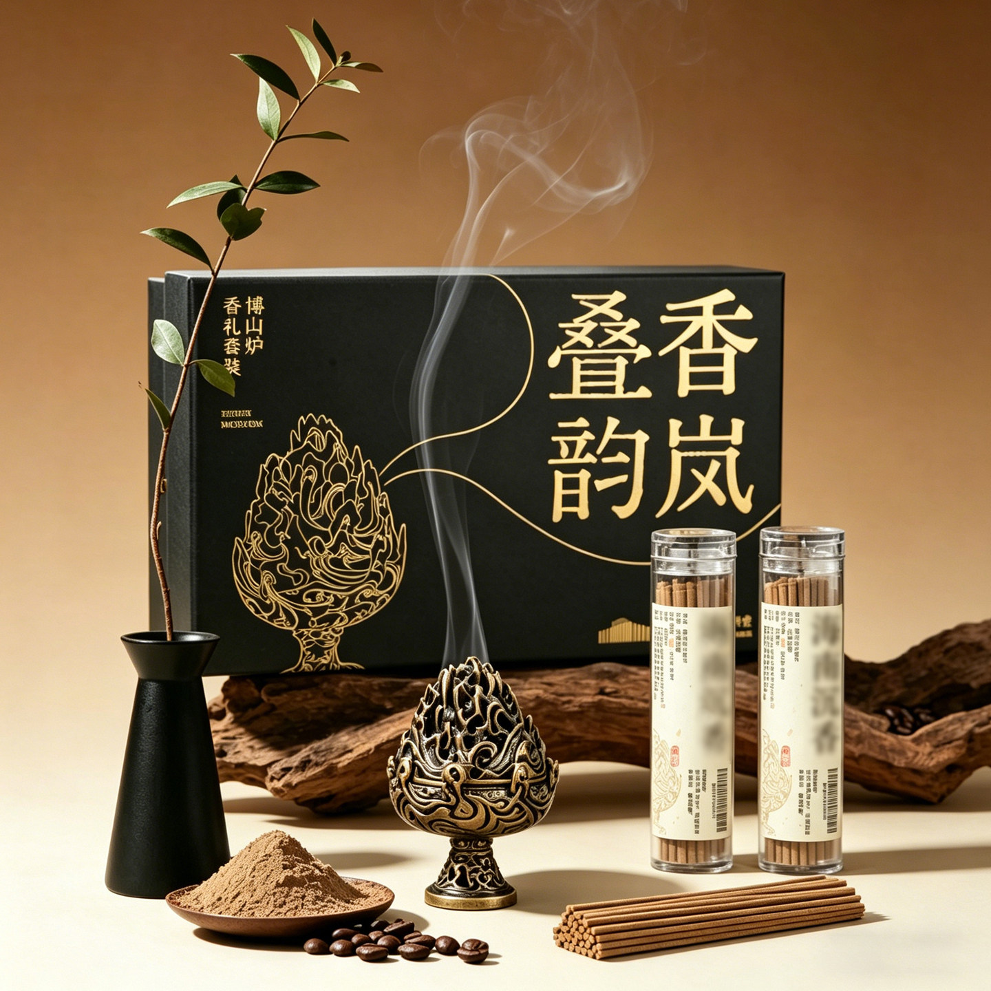 河北博物院文创礼盒博山炉套装客厅桌面摆件送礼手伴礼生日礼品