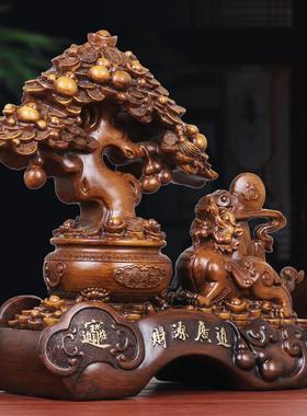 招财貔貅摆件发财树聚宝盆客厅办公室酒柜装饰品店铺开业乔迁礼品