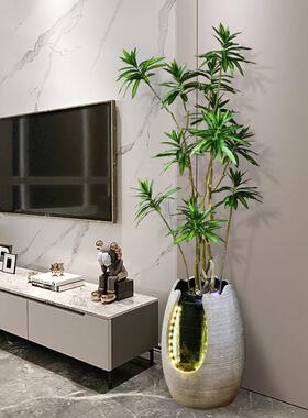 点道创意ins家居装饰循环流水喷泉盆景办公室落地北欧加湿器摆件