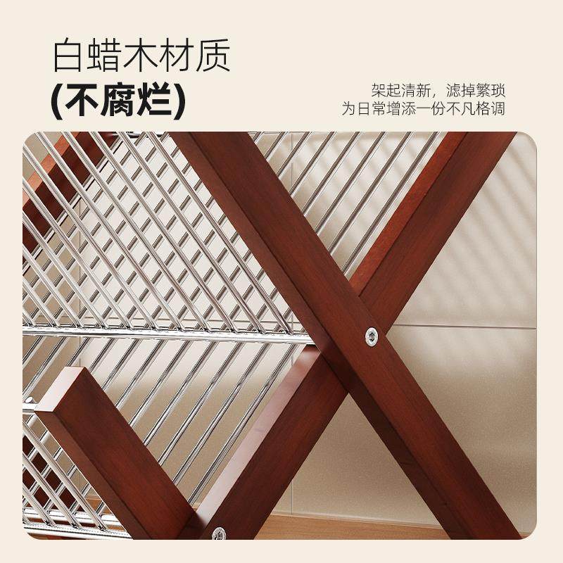 环图中古碗盘沥水架碗架304不锈钢厨房置物架沥水篮碗筷碟收纳层,淘宝优惠券,粉丝福利购,淘宝优惠卷