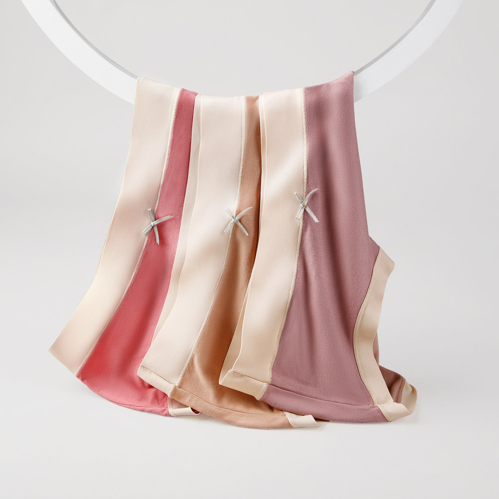 莫代尔女士内裤女抗菌裆性感提臀中腰透气无痕蝴蝶结女士三角裤,淘宝优惠券,粉丝福利购,淘宝优惠卷