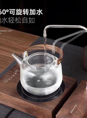 翊博胡桃木充电式电动抽水器桶装纯净矿泉水自动吸取水桌面上水器