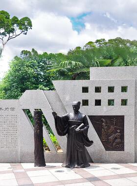 孔子铸铜雕像定制厂家玻璃钢学校公园文化名人雕塑制作家装饰摆件