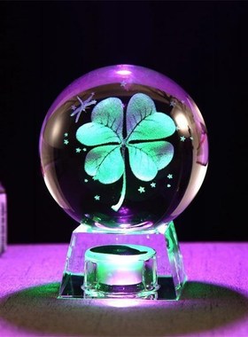 生日礼物送女朋友送男朋友的x浪漫仪式感用礼品太阳系星空水晶球