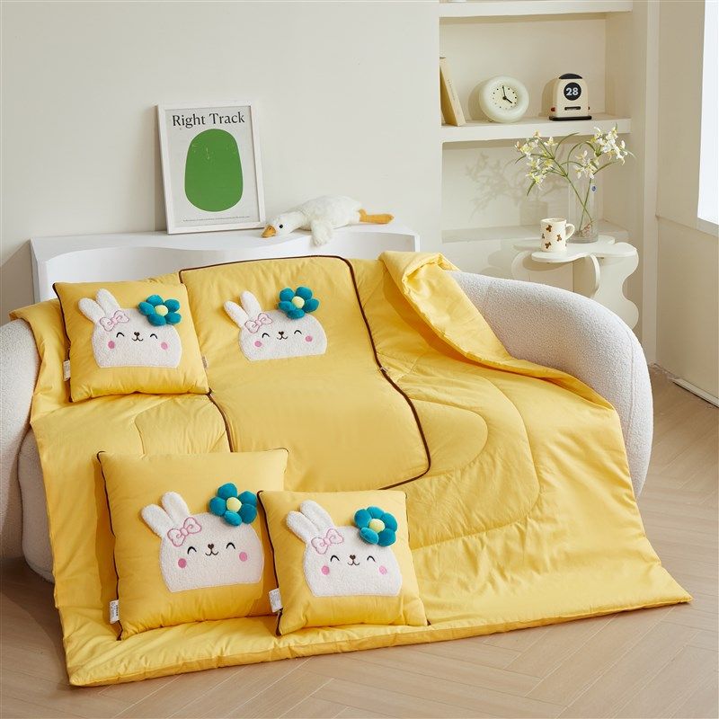 精选全棉 抱枕被子两用折叠车用抱枕二合一枕头被便携式午睡沙发,淘宝优惠券,粉丝福利购,淘宝优惠卷