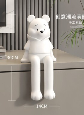 电镀暴力熊客厅装饰摆件高级感现代简约工艺品玄关电视柜乔迁礼物