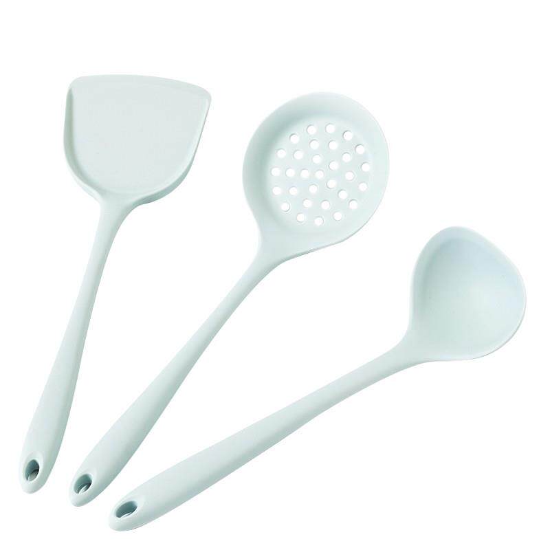 厨娘精选 硅胶铲勺木铲耐高温不粘锅铲炒菜铲子厨房用具炒勺漏勺 - 图2