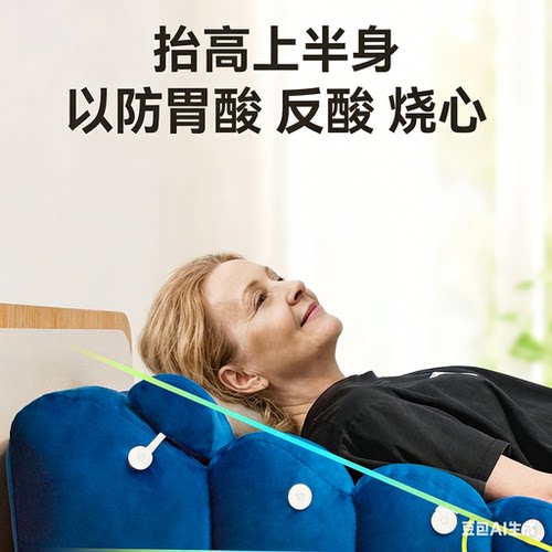 医仑特斜坡枕床上大靠背枕头床头软包靠背垫老人胃食管防反流靠枕 - 图0