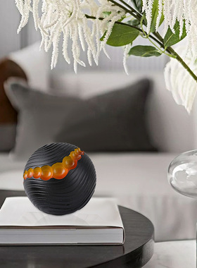 优选意式极简现代轻奢风金属摆件售楼部酒柜玄关电视柜树脂家居装