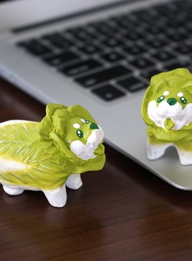 优选《小菜狗》手工木雕小摆件卡通公仔可爱搞怪趣味桌面装饰品礼