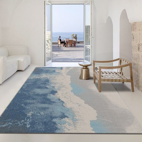优选地毯客厅茶几毯海边现代简约沙发地垫房间卧室床边家用地毯沙 - 图1
