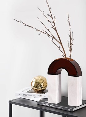 优选设计师严选样板房间客厅白色恋人摆件电视柜酒柜抽象艺术软装