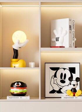 优选温馨台灯奶油风米奇床头卧室家居装饰摆件客厅桌面摆设礼物送