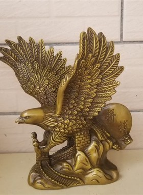 优选纯铜雄鹰大鹏展翅老鹰摆件大展宏图办公室开业礼品大展鸿图大