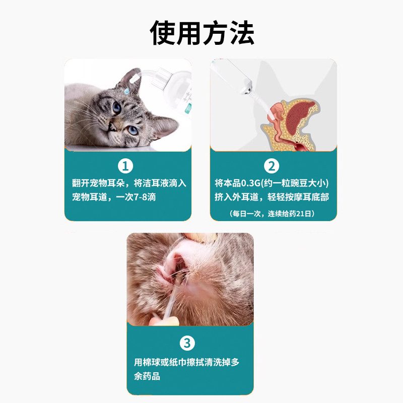 贝里奥百灵金方复方制霉素软膏猫咪狗狗中外耳炎耳螨真菌细菌感染,淘宝优惠券,粉丝福利购,淘宝优惠卷