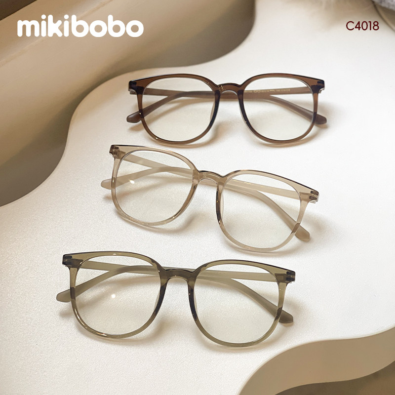 mikibobo近视眼镜专业配镜女可配度数2024新款大脸显瘦超轻防蓝光