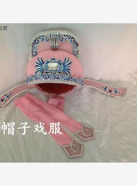 红色软纱帽头饰公子小生