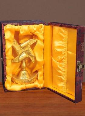 优选元宝风生水起风车转转桌面摆件办公桌书桌酒柜转动金属装饰品