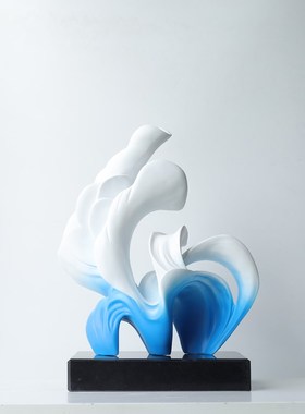 优选现代简约轻奢室内抽象雕塑摆件玄关柜客厅艺术品家居高档软装