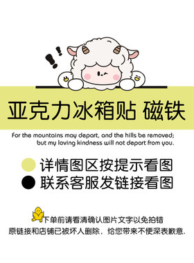 原创滴胶亚克力冰箱贴个性创意