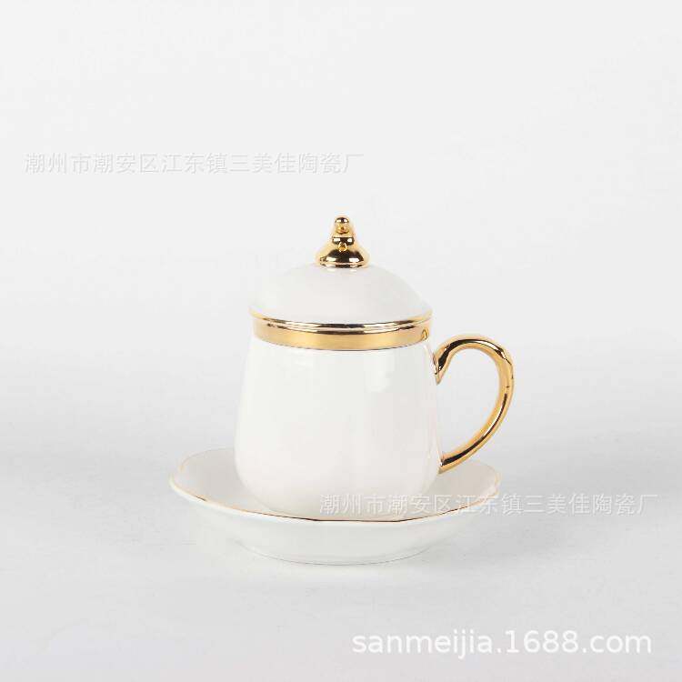 骨瓷内胆过滤茶杯 带盖骨瓷茶杯 带茶滤盖杯过滤盖杯描金,淘宝优惠券,粉丝福利购,淘宝优惠卷